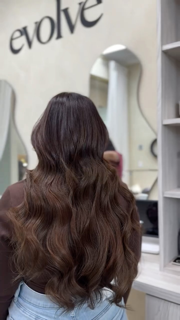 Evolve Beauty Studio styling result in the salon
